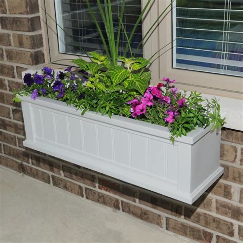 48 inch metal window box|48 inch white window box.